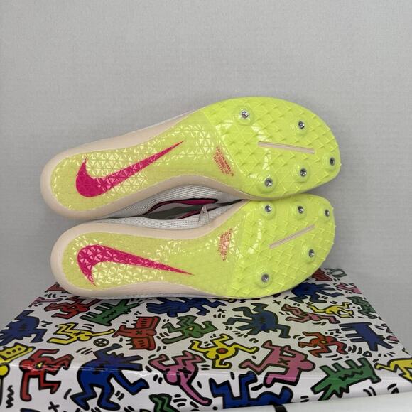 NEW Nike Men's Zoom Mamba 6 Sail Pink Track & Field Spikes DR2733-101 Size 10.5 - Picture 8 of 10